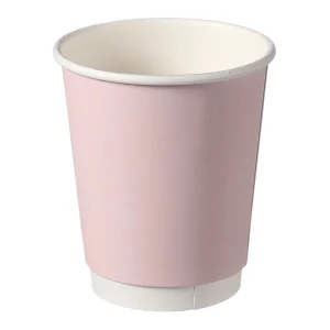 8oz soft pink takeaway coffee cup